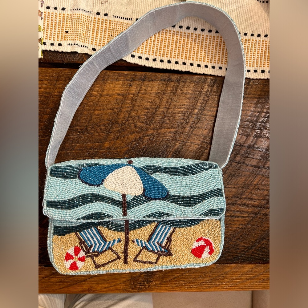 🏖️ VIRAL TIKTOK Beach Themed Beaded Shoulder Bag 🏖️